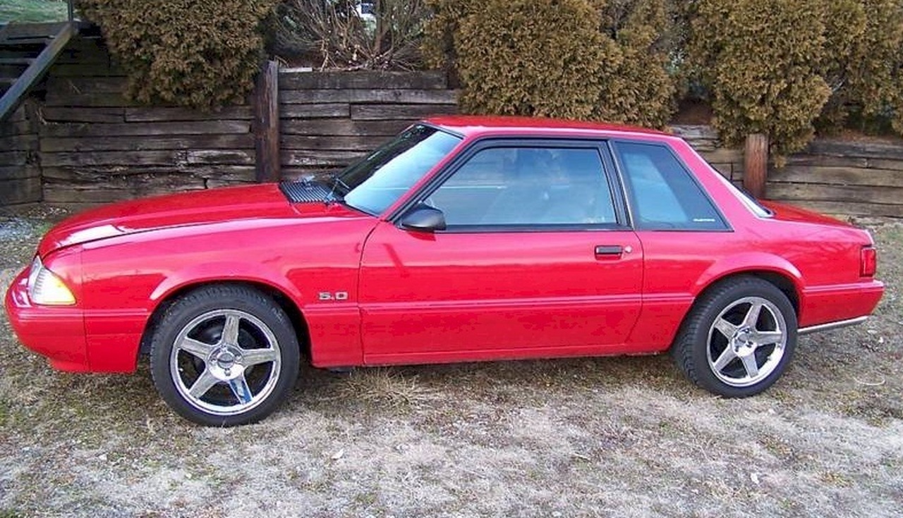 Bright Red 1993 Ford Mustang