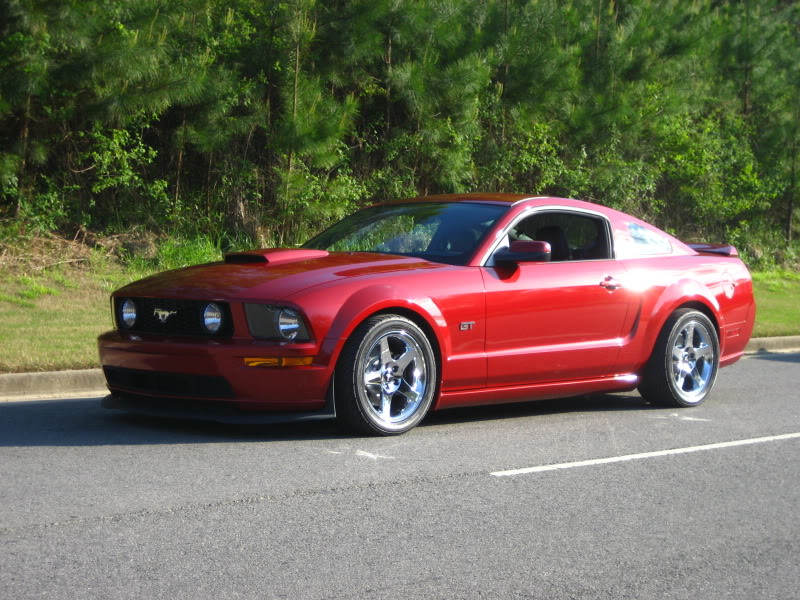Dark Candy Apple Red 2009 Ford Mustang