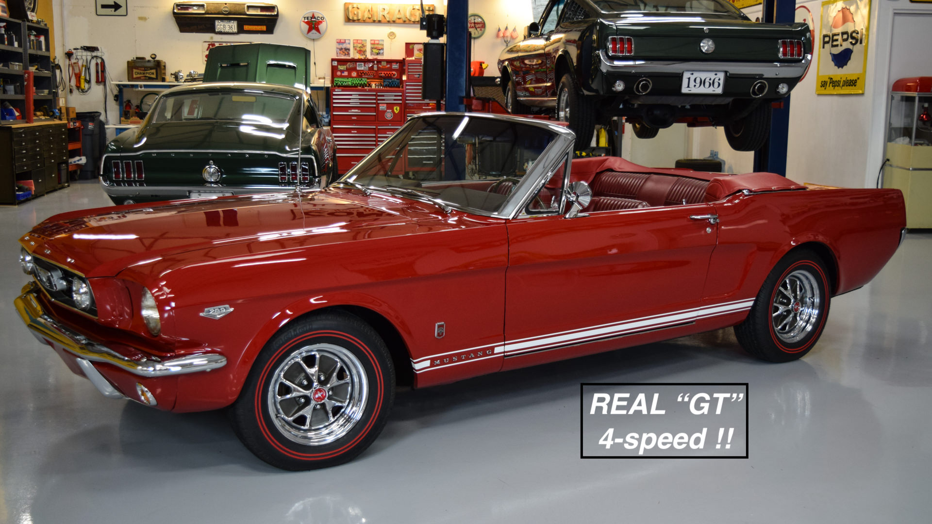 Candy Apple Red 1966 Ford Mustang