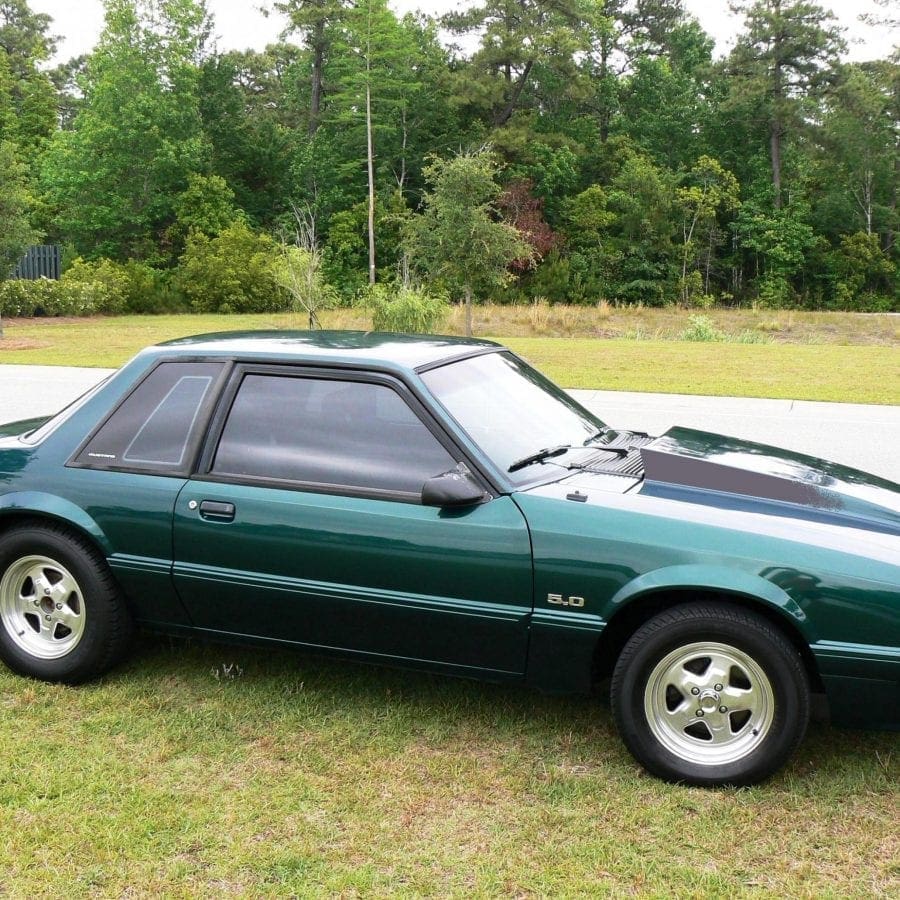 Deep Emerald Green 1992 Ford Mustang