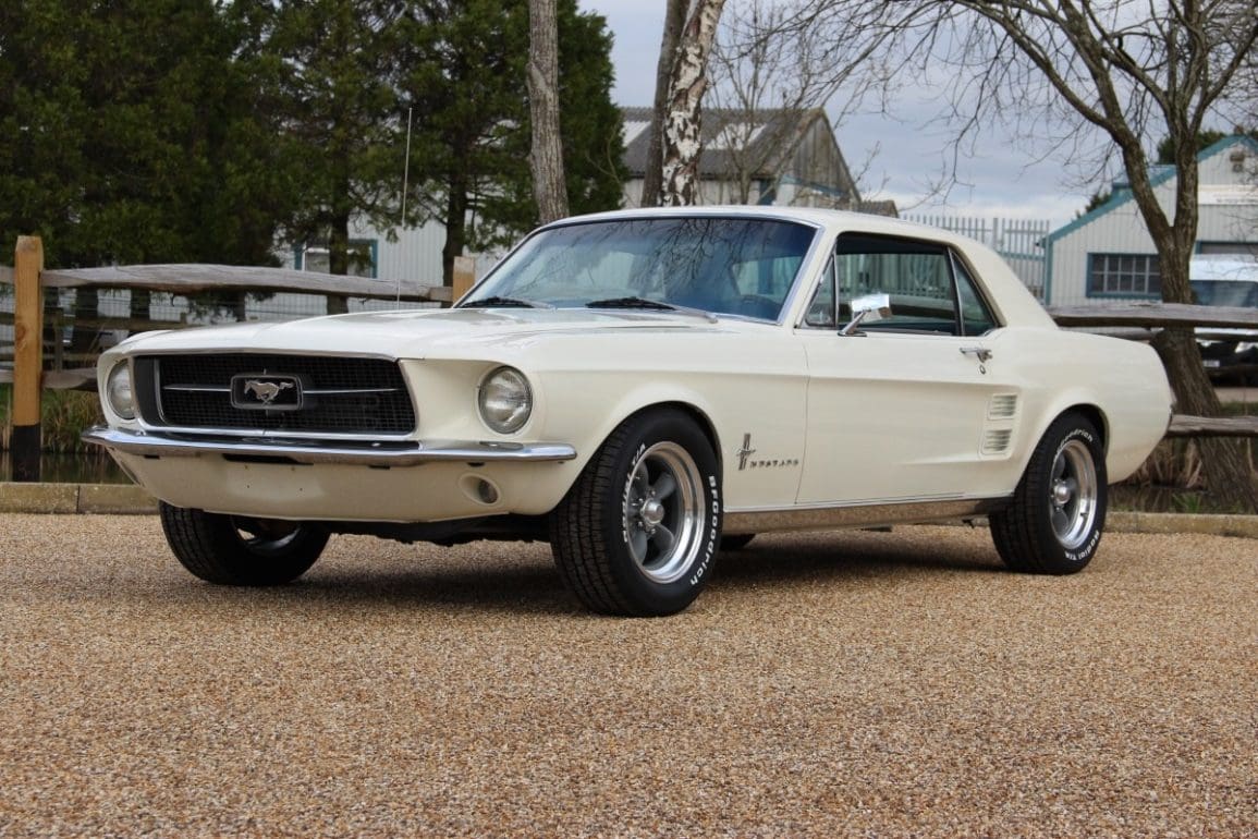 Wimbledon White 1967 Ford Mustang