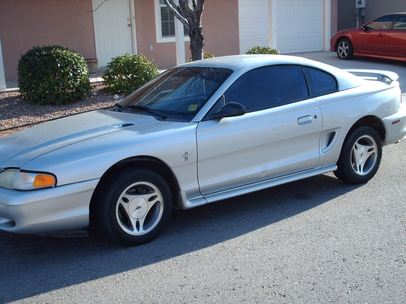 Silver 1998 Ford Mustang