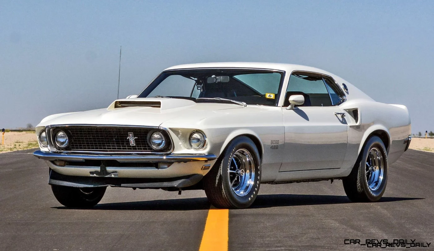 Wimbledon White 1969 Ford Mustang