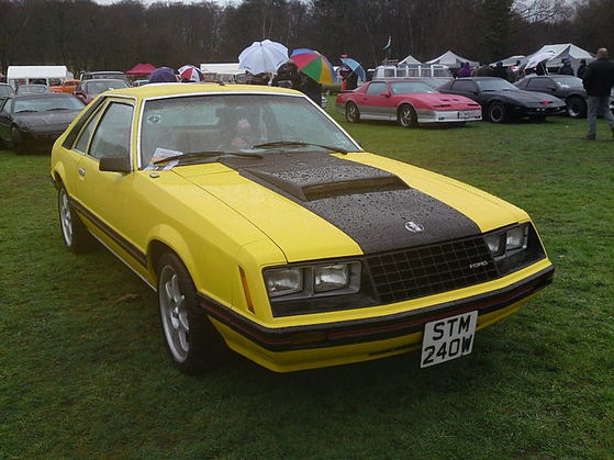 Bright Yellow 1980 Ford Mustang