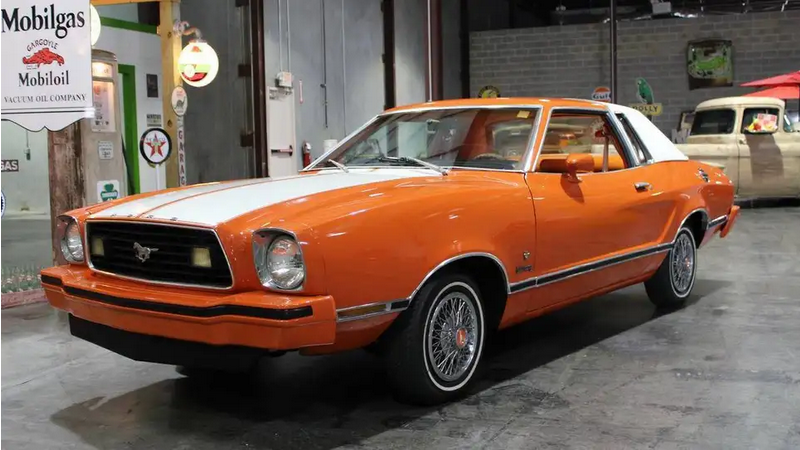 Bright Saddle 1977 Ford Mustang
