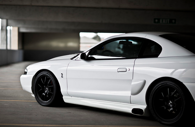 Crystal White 1994 Ford Mustang