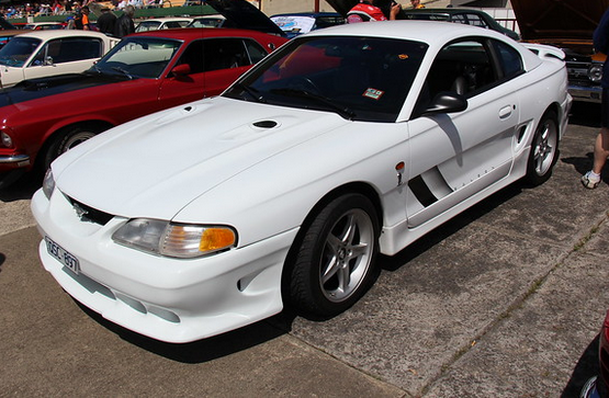 Crystal White 1997 Ford Mustang