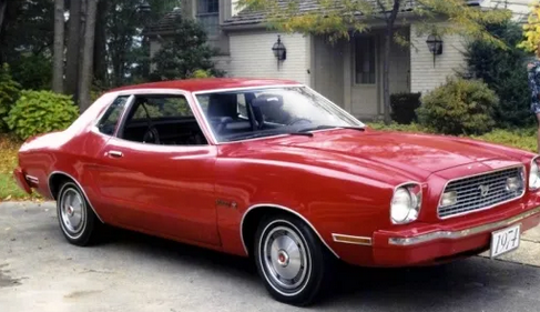 Dark Red 1974 Ford Mustang
