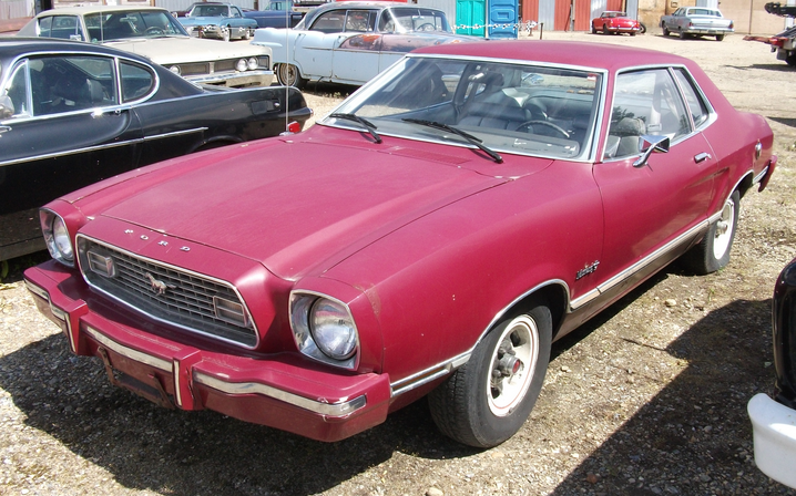 Dark Red 1974 Ford Mustang