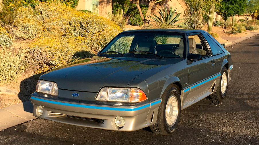 Dark Gray 1987 Ford Mustang