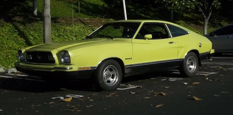 Medium Lime Yellow 1974 Ford Mustang