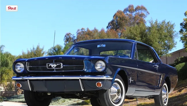 Caspian Blue 1964 Ford Mustang