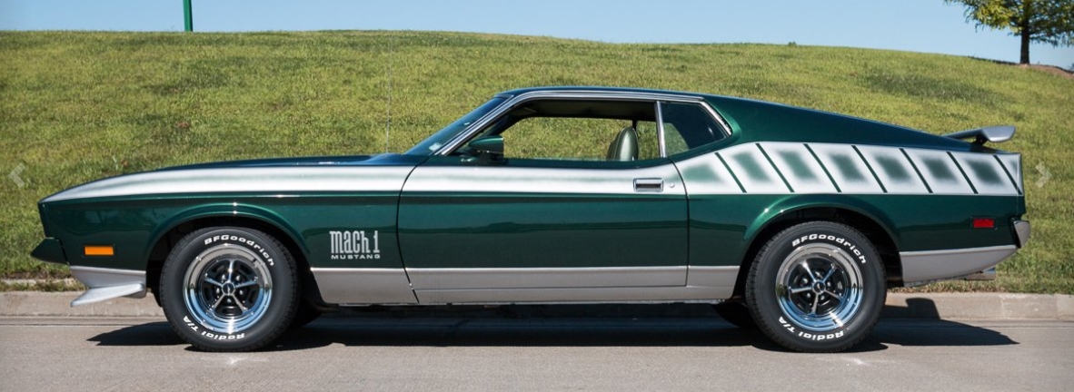 Dark Green 1972 Ford Mustang