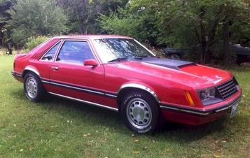Bright Red 1980 Ford Mustang