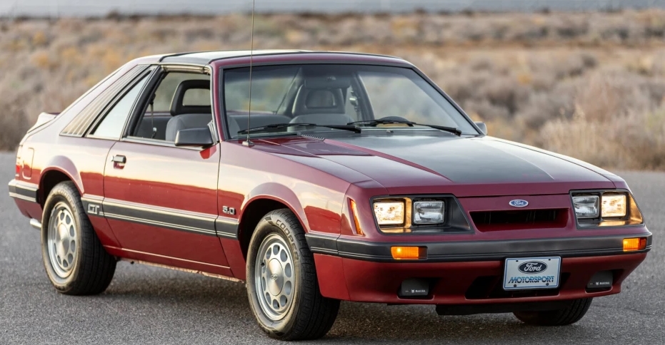 Bright Red 1986 Ford Mustang