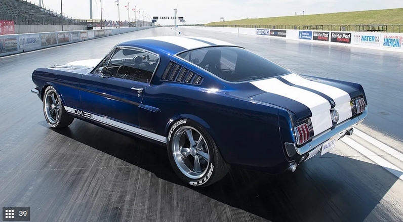 Caspian Blue 1965 Ford Mustang