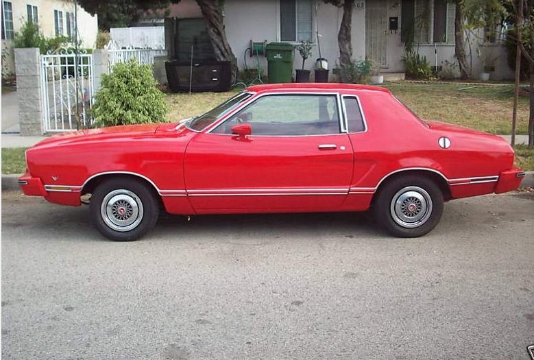Bright Red 1977 Ford Mustang