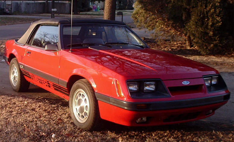Bright Red (Jalapena) 1985 Ford Mustang