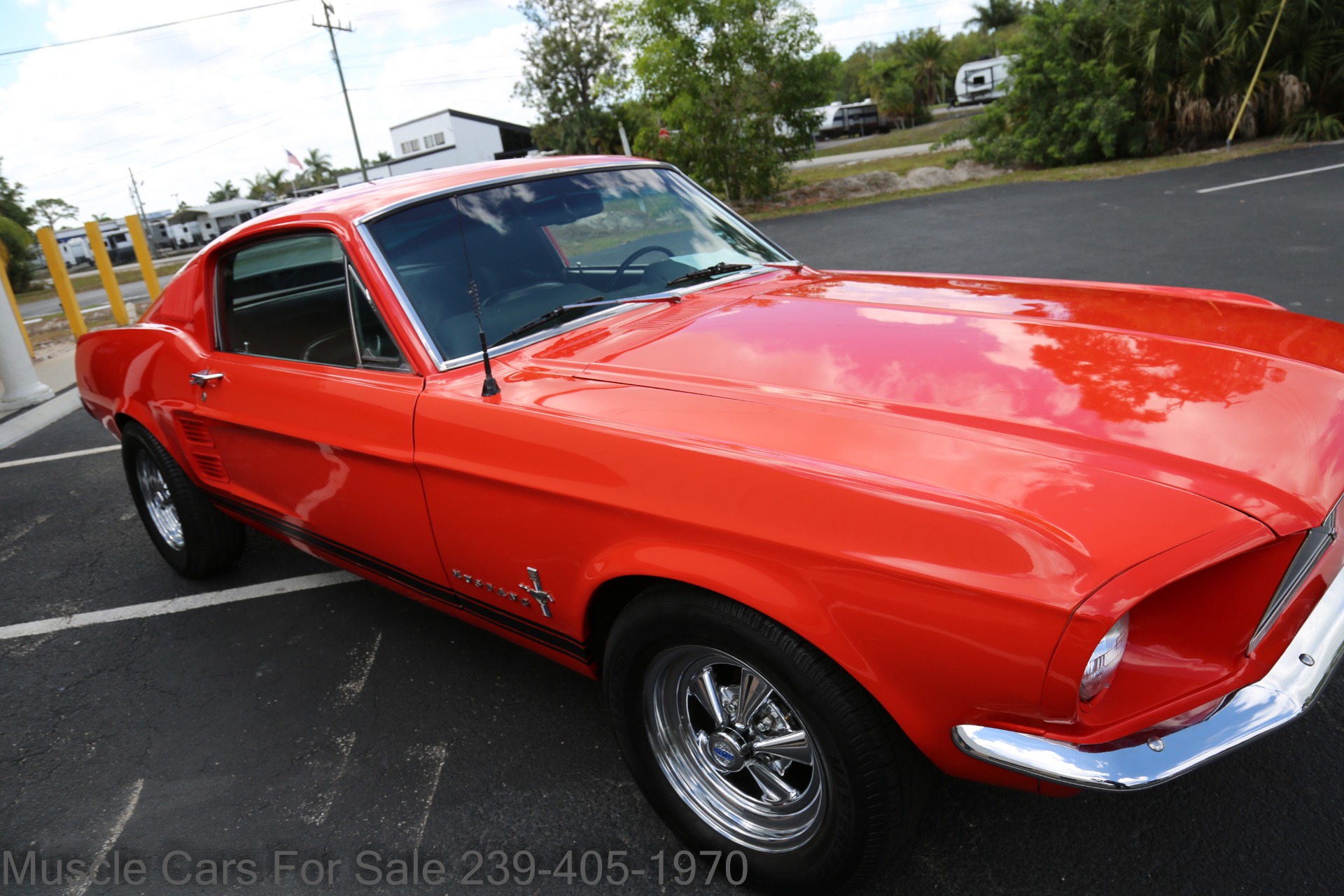 Flower Power Red 1968 Ford Mustang