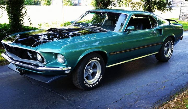 Silver Jade 1969 Ford Mustang