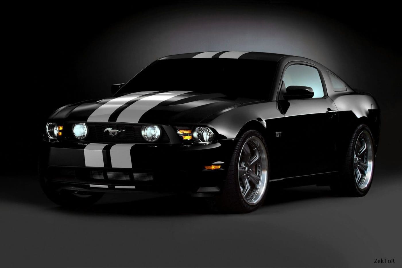 Black 2010 Ford Mustang