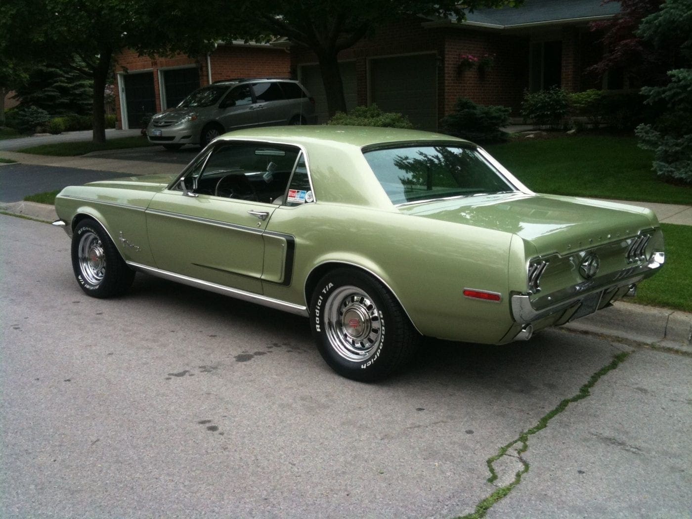 Lime Gold 1968 Ford Mustang