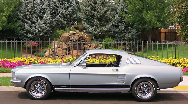 Silver Frost 1967 Ford Mustang