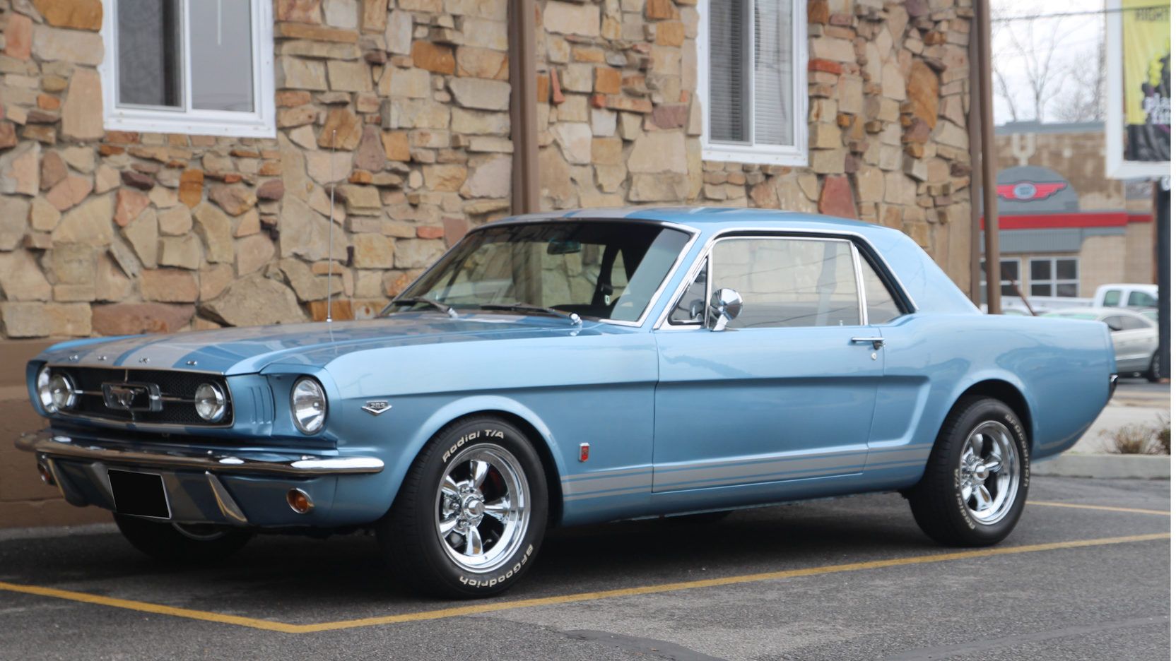 Silver Blue 1965 Ford Mustang