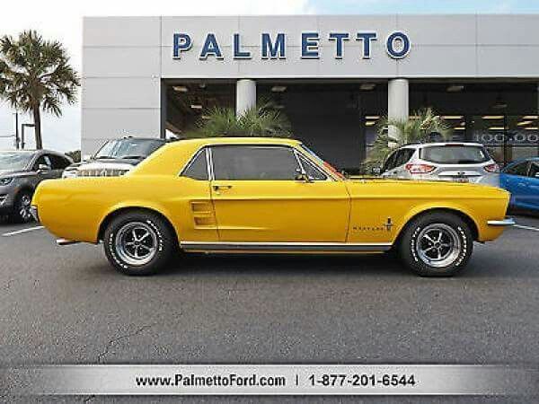 Corporate Yellow 1968 Ford Mustang