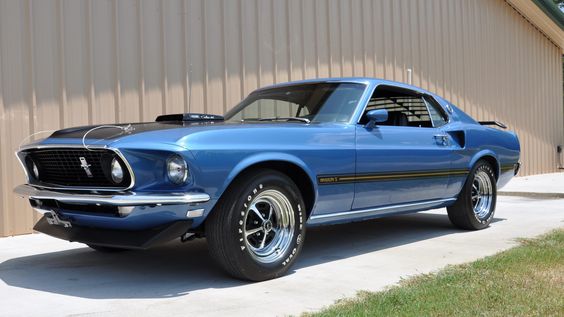 Acapulco Blue 1969 Ford Mustang