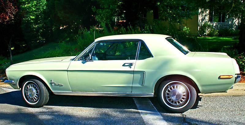 Seafoam Green 1968 Ford Mustang