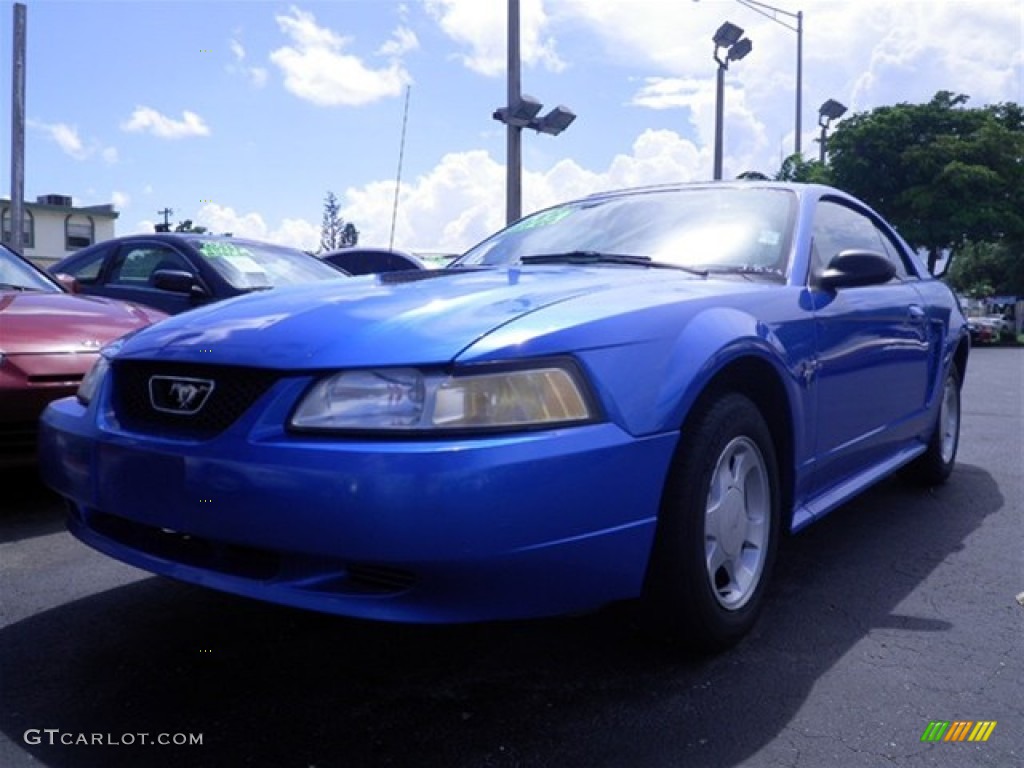 Bright Atlantic Blue 2000 Ford Mustang