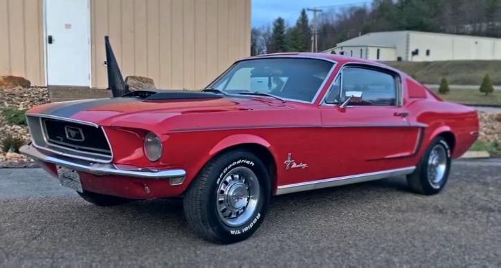 Candy Apple Red 1968 Ford Mustang