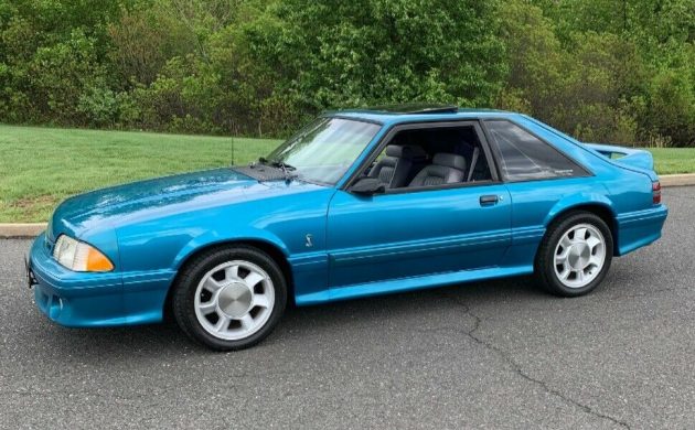 Teal 1993 Ford Mustang