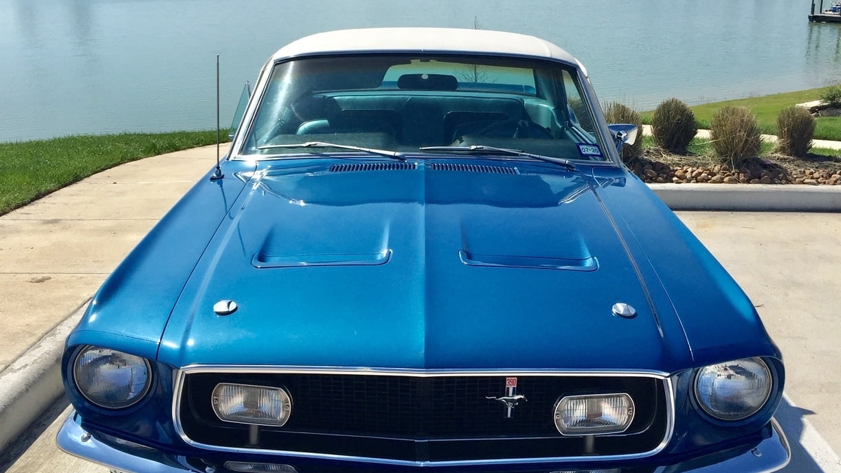 Sierra Blue 1968 Ford Mustang