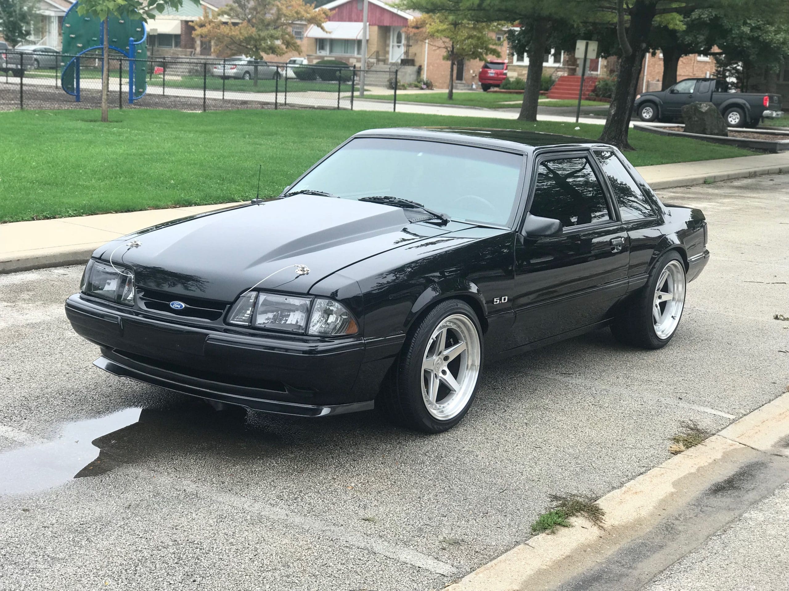 Black 1991 Ford Mustang