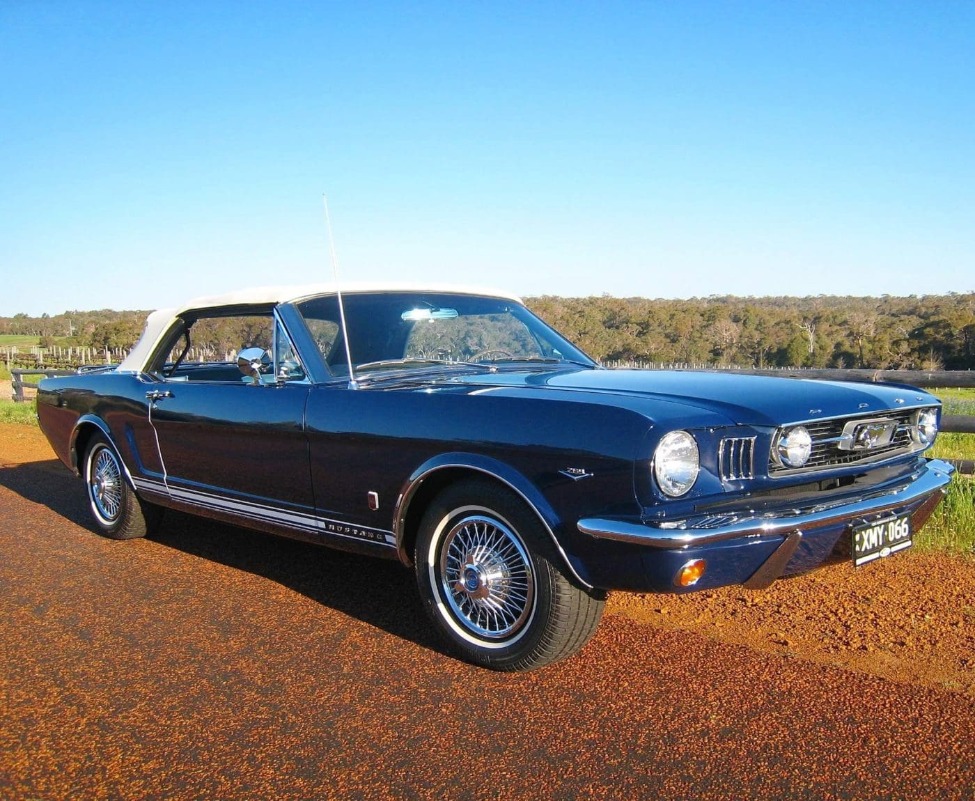 Nightmist Blue 1966 Ford Mustang