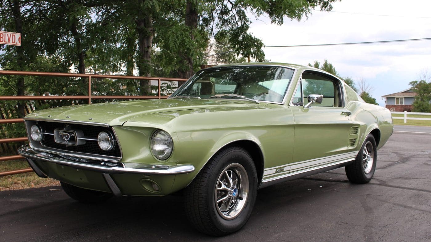 Lime Gold 1967 Ford Mustang