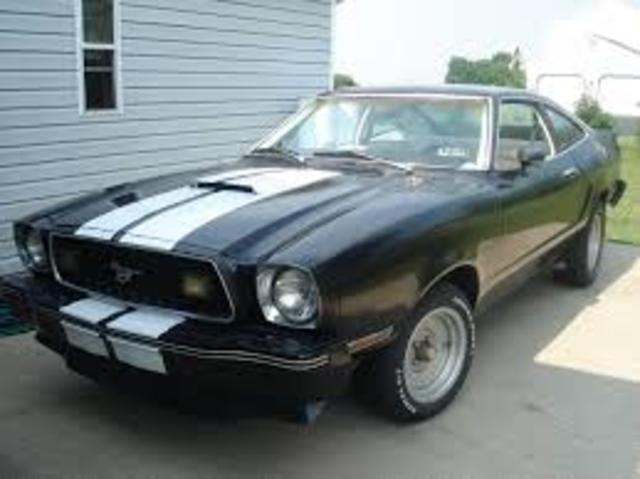 Black 1977 Ford Mustang