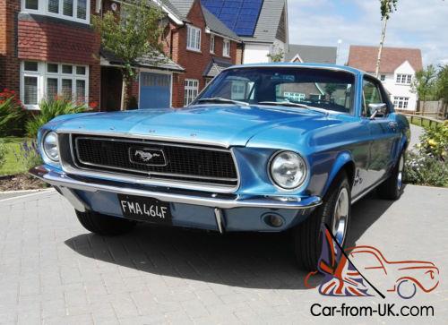 Brittany Blue 1968 Ford Mustang