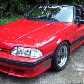 Bright Red 1991 Ford Mustang