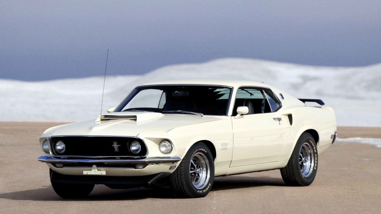 Wimbledon White 1969 Ford Mustang