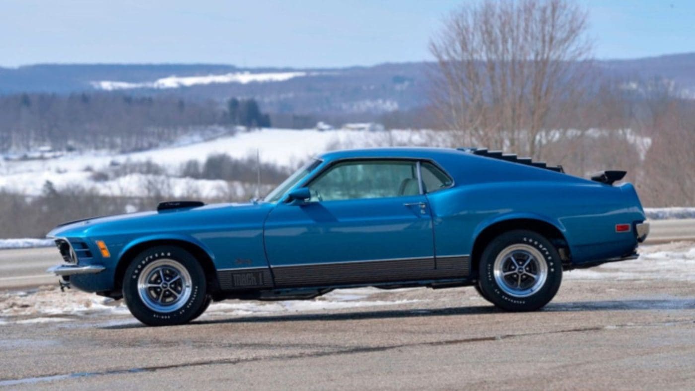 Medium Bright Blue 1974 Ford Mustang