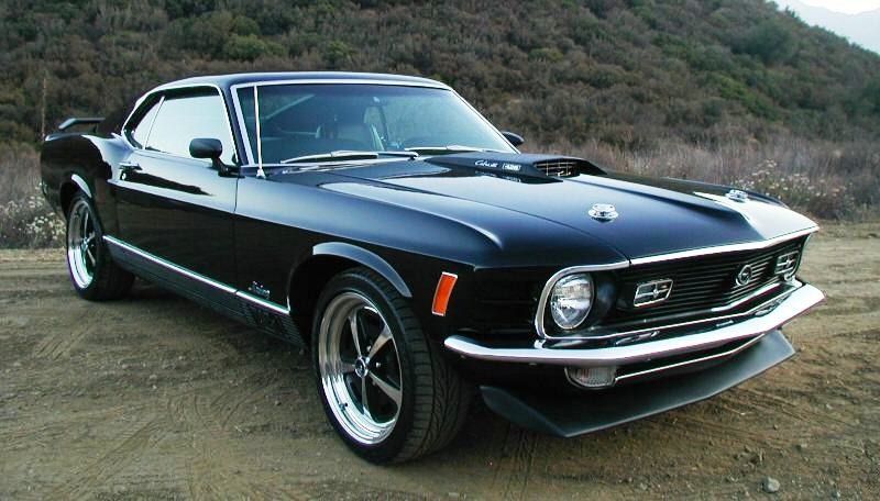 Raven Black 1970 Ford Mustang