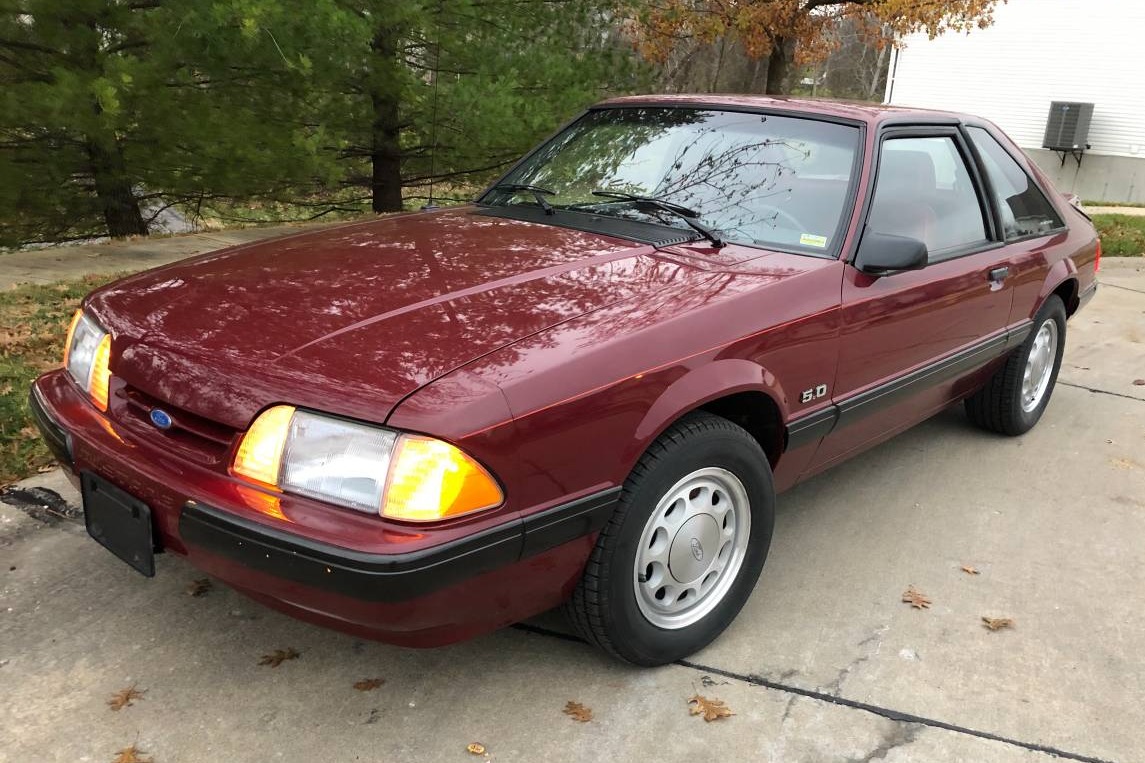 Scarlet Red 1989 Ford Mustang