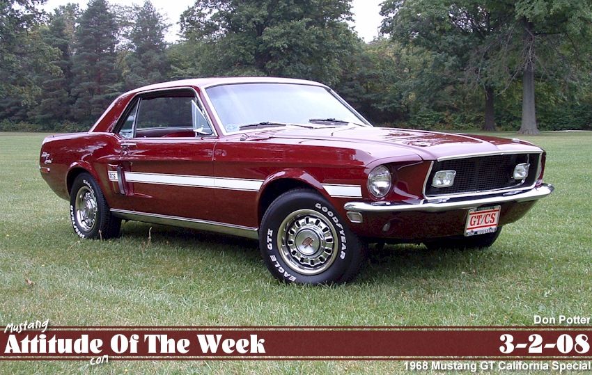 Royal Maroon 1968 Ford Mustang