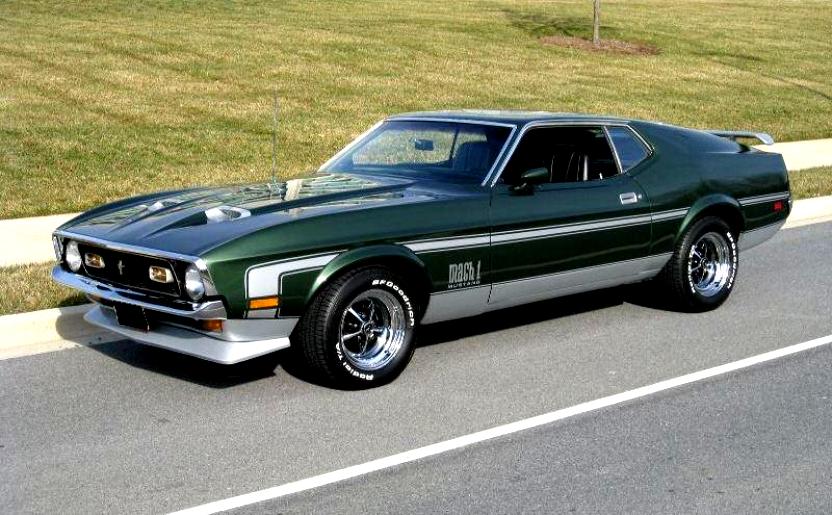 Dark Green 1972 Ford Mustang