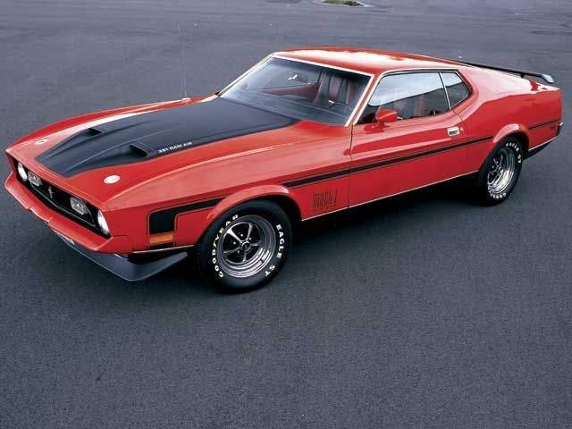 Bright Red 1971 Ford Mustang