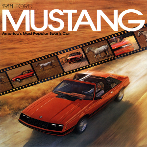 free 1981 ford mustang sales brochures