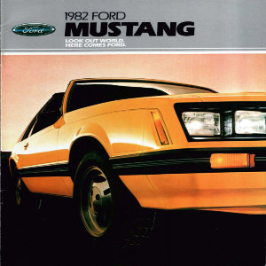 free 1982 ford mustang sales brochures